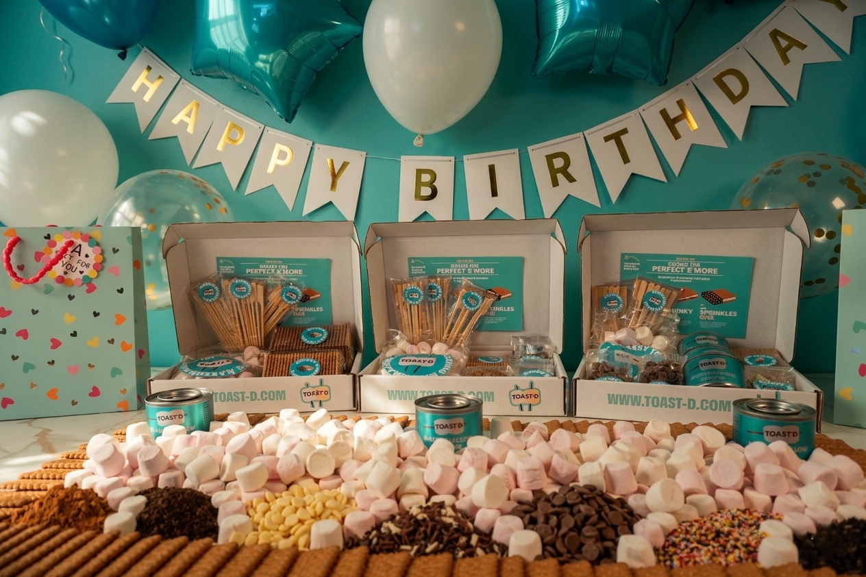 Toast'd S'moresboard Party Pack - s'mores gifting kit for Birthday Parties & corporate events and team days
